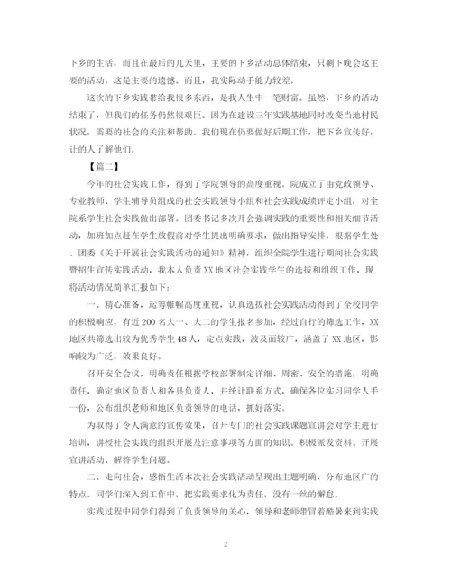 精编之社会实践的活动总结范文.docx