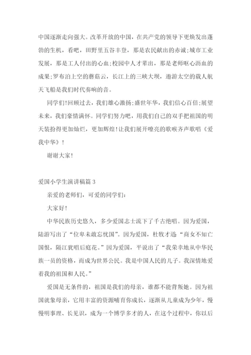 爱国小学生演讲稿5篇.docx
