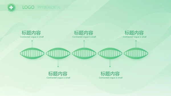 绿色医疗医药工作总结汇报动态PPT