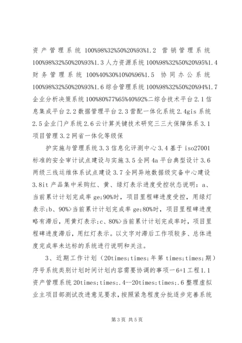 公司信息化工作简报.docx