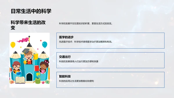 科学认知与生活应用PPT模板
