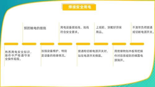 蓝色商务风电焊工安全培训PPT