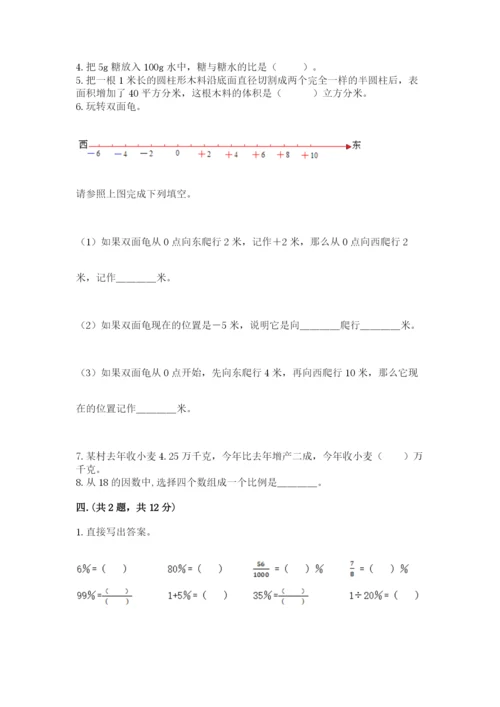 贵州省贵阳市小升初数学试卷带答案（轻巧夺冠）.docx