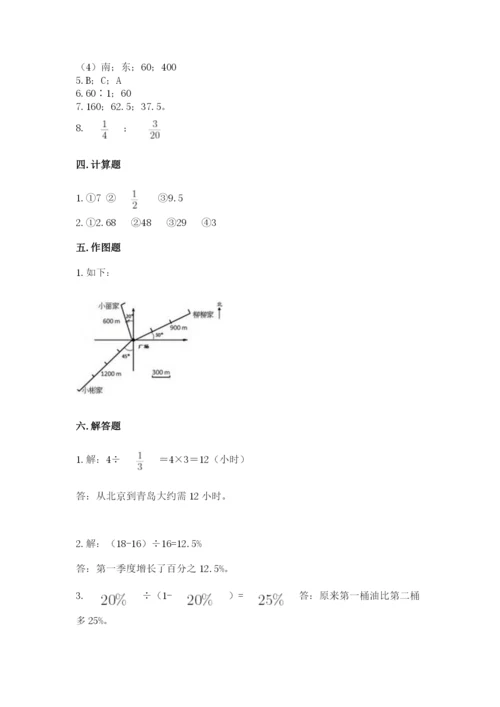 小学六年级数学上册期末卷【重点班】.docx