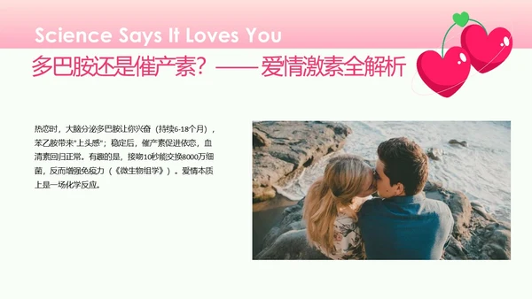 粉色简约情人节约会PPT模板