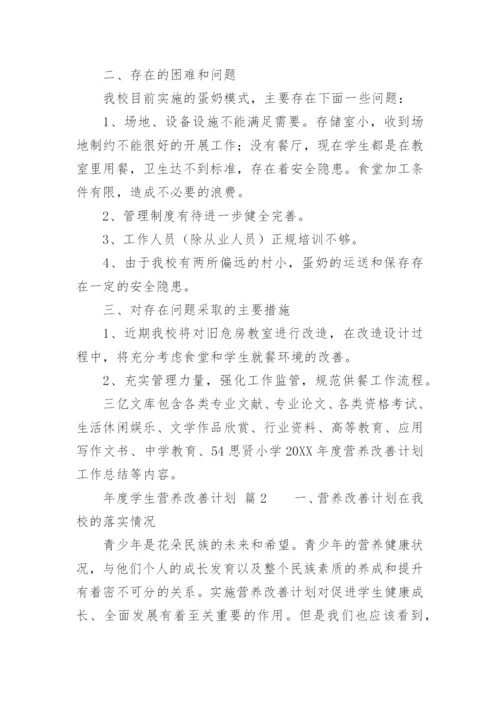 年度学生营养改善计划.docx