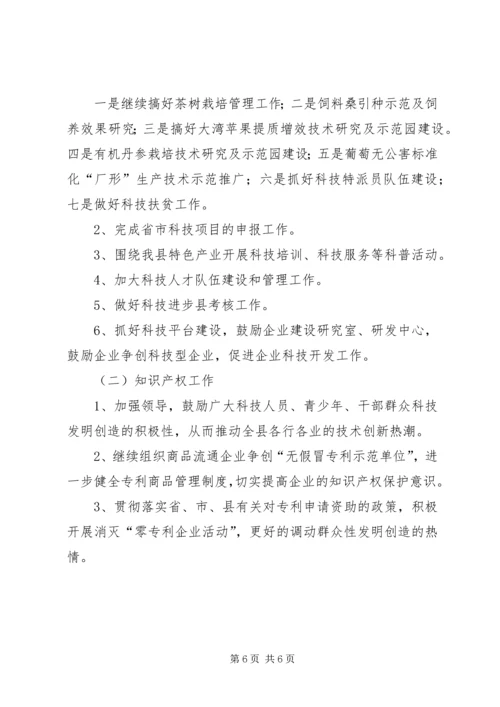 县科技局上半年工作报告材料 (2).docx