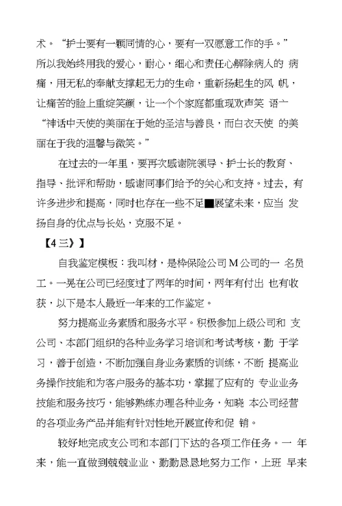 个人年终工作自我鉴定