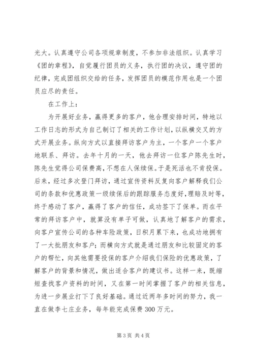 优秀共青团员个人先进事迹 (2).docx