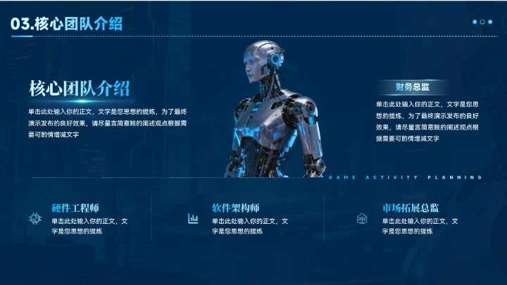 AI人工智能商业计划书PPT