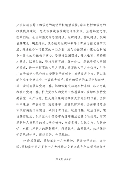 在学习贯彻十八大精神会议上的讲话 (3).docx