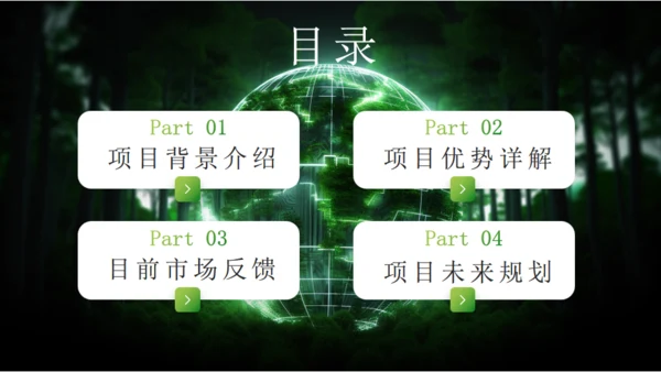 新能源风电项目汇报，风力发电通用PPT模板