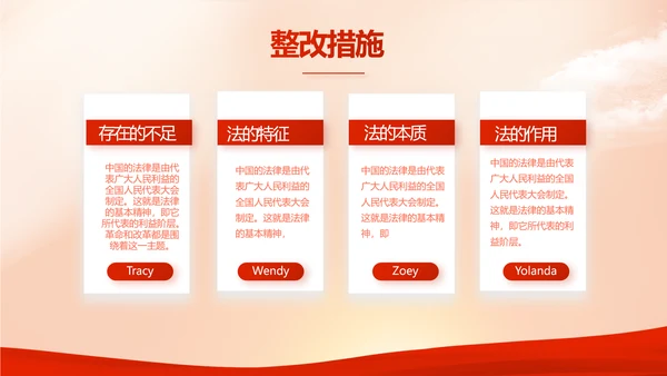 红色大气开展宪法宣传教育活动动态PPT模板