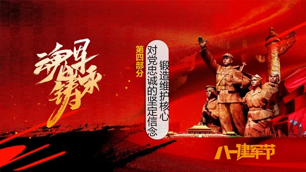 建军节解放军PPT课件