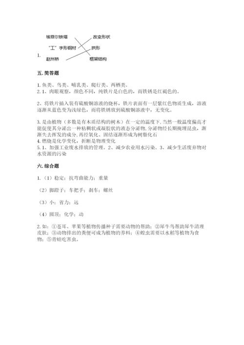 教科版六年级下册科学期末测试卷（巩固）.docx