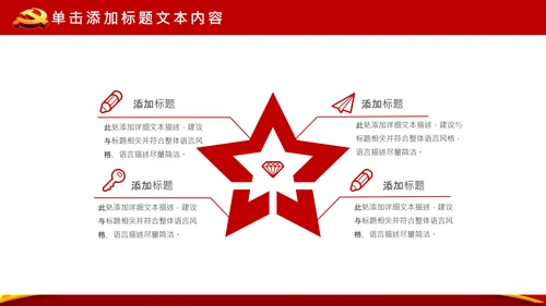 党政大气党委政府工作报告通用ppt模板