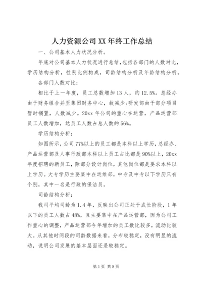 人力资源公司某年终工作总结.docx