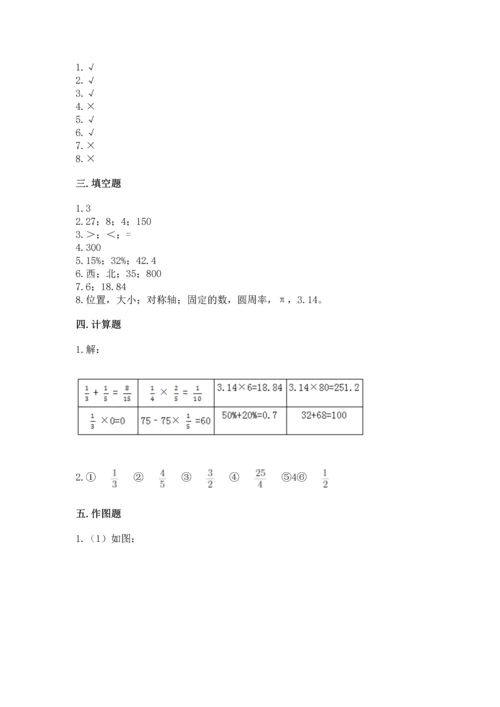 小学数学六年级上册期末卷附完整答案【名师系列】.docx