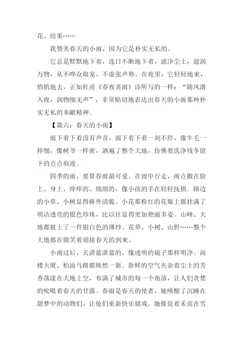 春天的小雨作文500字.docx