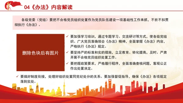 中国共产党不合格党员组织处置办法内容解读PPT课件