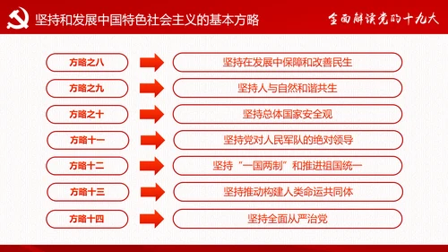砥砺奋进继往开来十九大报告解读PPT模板