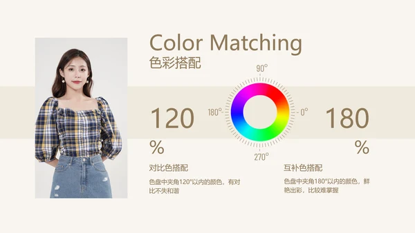 简约欧美风时尚穿搭培训PPT模板