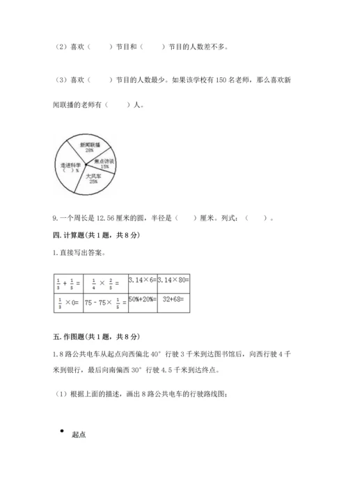 人教版六年级上册数学期末测试卷精品（名校卷）.docx
