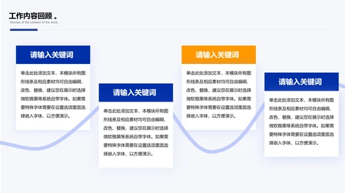 蓝色未来工作规划会议年终总结PPT模板