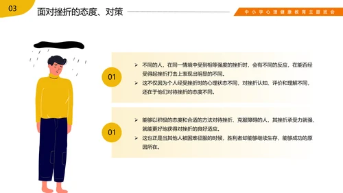 挫折是成长的必修课心理健康班会ppt模板