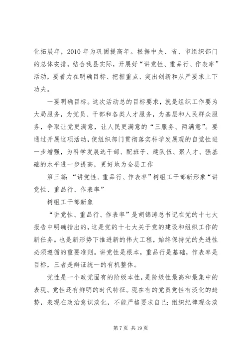 在讲党性重品行作表率树社会保障工作者新形象动员大会上的讲话.docx