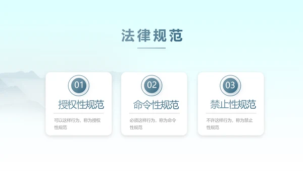 蓝色中国风法律法规讲堂动态PPT模板
