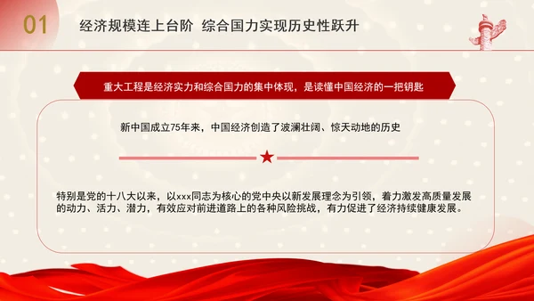 总量连上台阶结构优化升级新中国成立75周年经济发展成就综述专题党课PPT