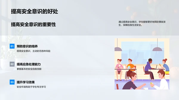 学生安全意识提升讲座PPT模板