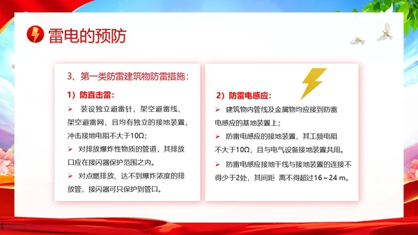 夏季防雷电防溺水防雷电安全教育PPT课件