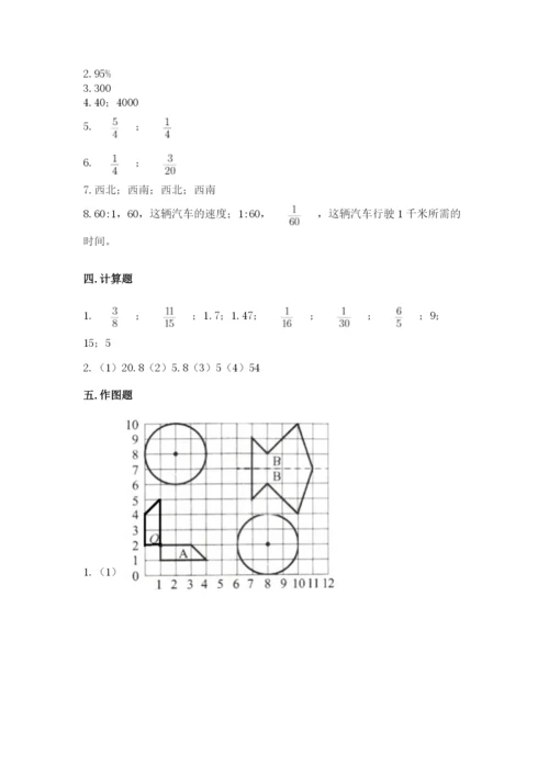 小学六年级上册数学期末测试卷带答案（典型题）.docx