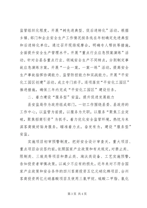 加强安监队伍建设提升安全监管能力 (5).docx