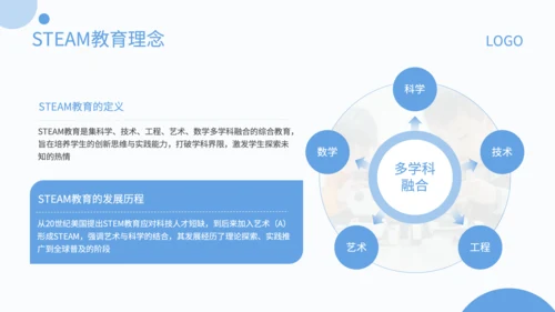 蓝色简约风STEAM教具产品使用指南PPT