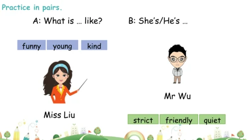 Unit1 What's he like？Part B Let's try＆Let's talk 课