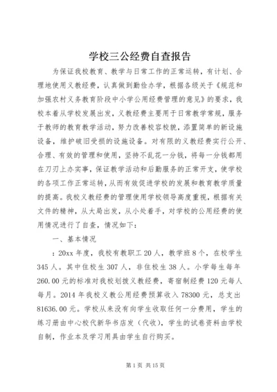 学校三公经费自查报告.docx