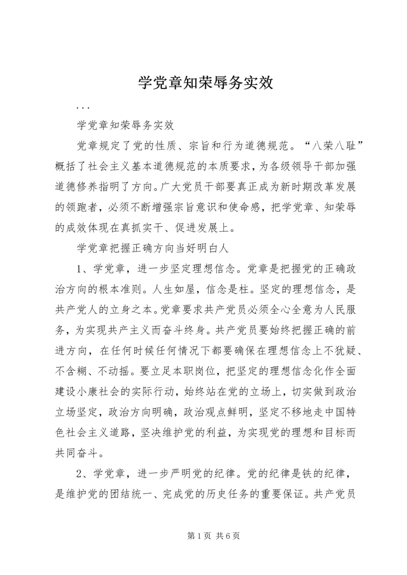 学党章知荣辱务实效 (3).docx