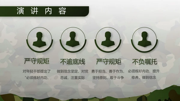 迷彩风部队军事工作总结汇报PPT