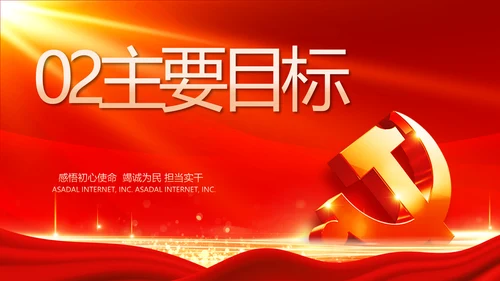 红色党建党支部党员主题党日微党课PPT