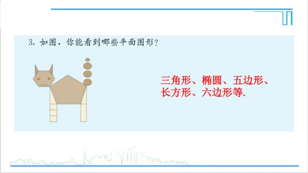 【高效备课】人教版七(上) 4.1 几何图形 习题 4.1 课件