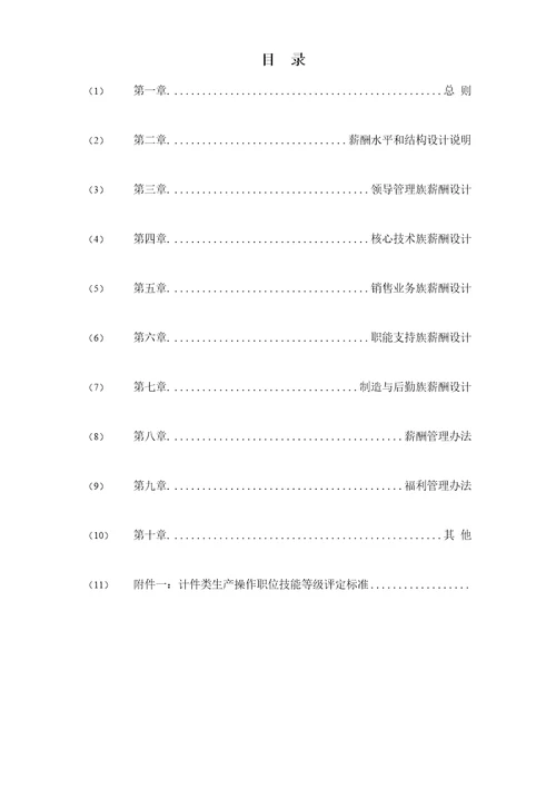 服装公司薪酬福利管理手册