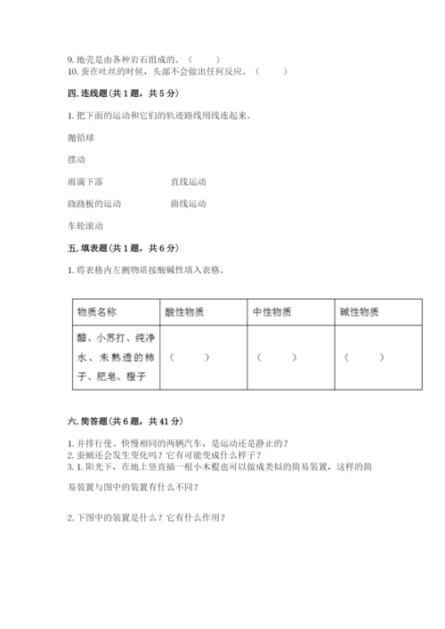 教科版科学三年级下册期末测试卷精品【有一套】.docx