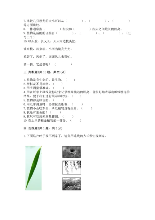 教科版一年级上册科学期末测试卷（b卷）.docx