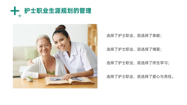 绿色商务风实拍医务工作者培训PPT职业规划