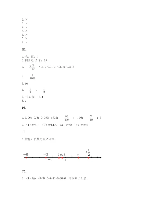 贵州省贵阳市小升初数学试卷及参考答案【考试直接用】.docx