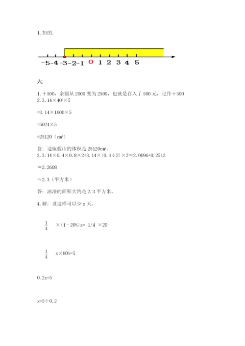 人教版小升初数学模拟试卷精品（夺冠系列）.docx
