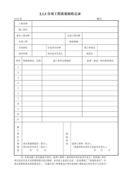 市政道路工程资料表格全套(1).docx